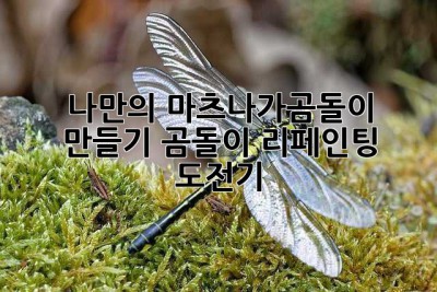 나만의 마츠나가곰돌이 만들기: 곰돌이 리페인팅 도전기🐻