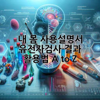 내 몸 사용설명서🧬 유전자검사 결과 활용법 A to Z