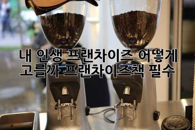 내 인생 프랜차이즈, 어떻게 고를까? (프랜차이즈책 필수!)