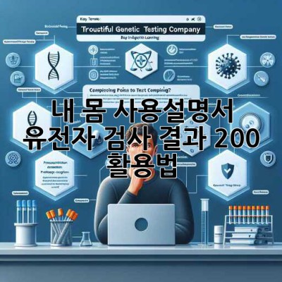 내 몸 사용설명서🧬 유전자 검사 결과 200% 활용법