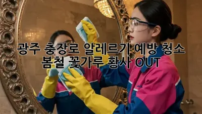 광주 충장로 알레르기 예방 청소🧹: 봄철 꽃가루, 황사 OUT!