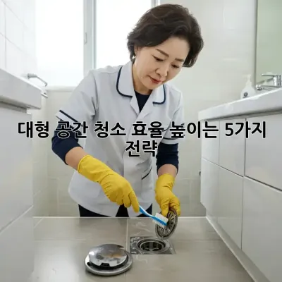 대형 공간 청소 효율 높이는 5가지 전략