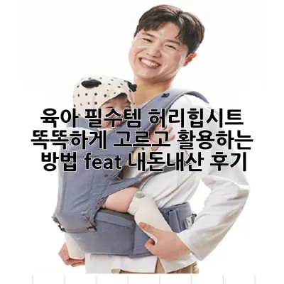 육아 필수템! 허리힙시트 똑똑하게 고르고 활용하는 방법 (feat. 내돈내산 후기)