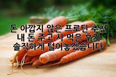 돈 아깝지 않은 프로틴 추천! 내 돈 주고 사 먹은 후기 솔직하게 털어놓겠습니다 😉