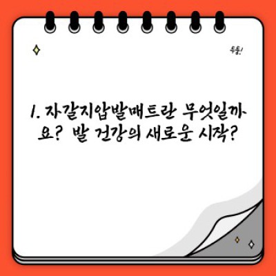 자갈지압발매트 완벽 가이드: 건강과 편안함을 위한 선택 가이드