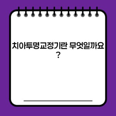 치아투명교정기 완벽 가이드: 장점, 단점, 비용, 과정, 그리고 나에게 맞는지 확인하는 방법